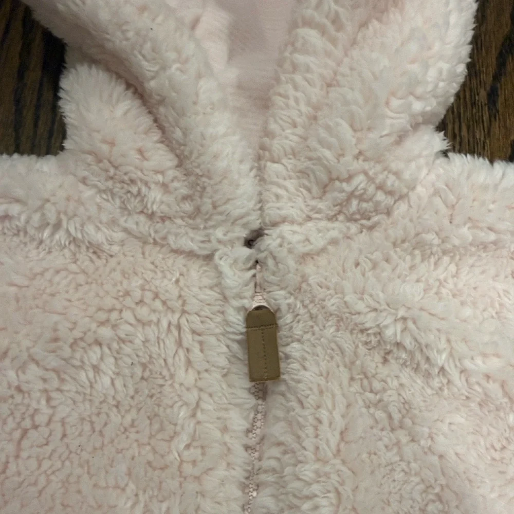 Pink Fleece Hooded Jacket Toddler Girls 18 Months